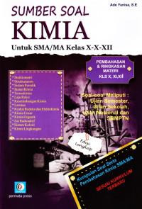 Image of SUMBER SOAL KIMIA UNTUK SMA/MA KELAS X-XI-XII